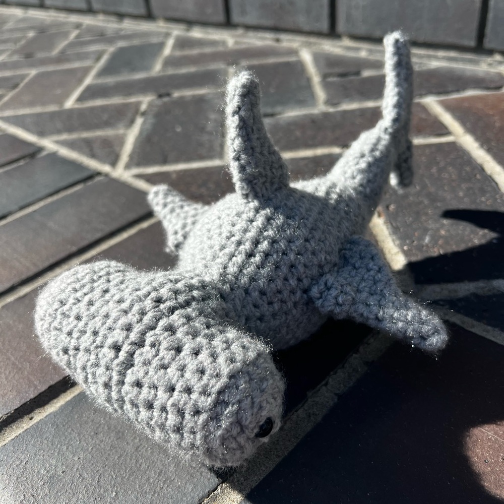 Hand Crocheted Anchor the Hammerhead Shark Stuffed Animal! - Picture 8 of 10
